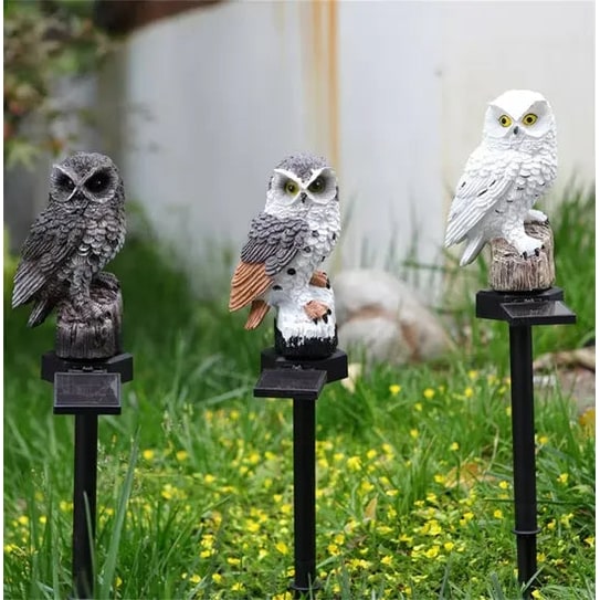 Solar LED Garden Light Outdoor Decor Owl Design Night Illumination - Image 11