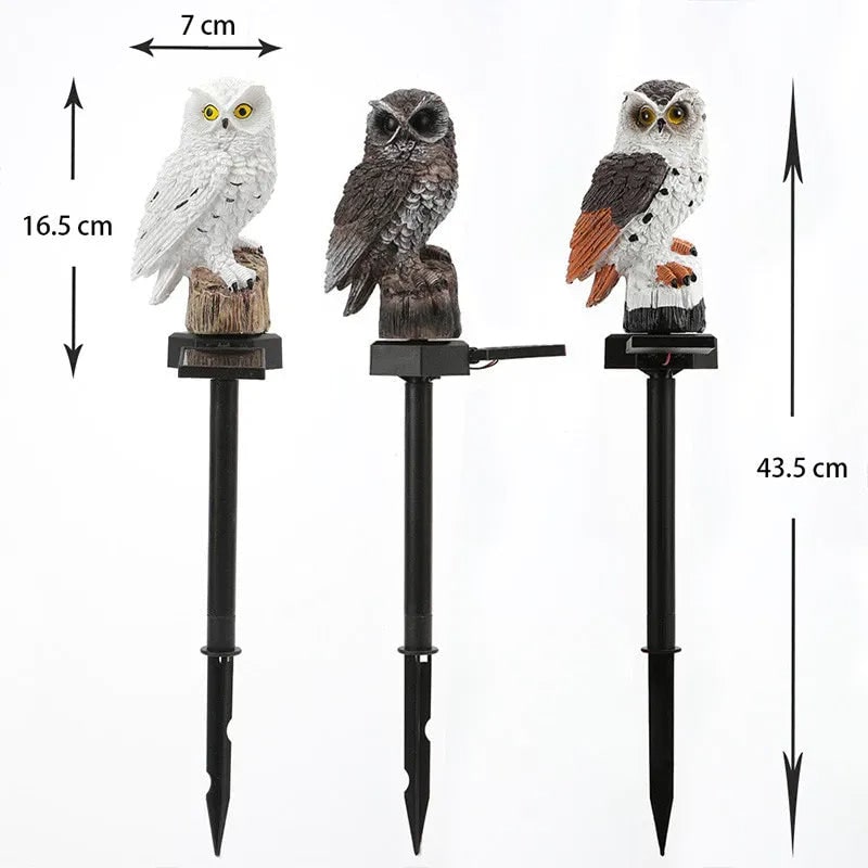 Solar LED Garden Light Outdoor Decor Owl Design Night Illumination - Image 12