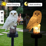 Solar LED Garden Light Outdoor Decor Owl Design Night Illumination - Image 4