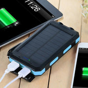Solar Power Bank 20000mah Dual USB Charger Travel - Image 1