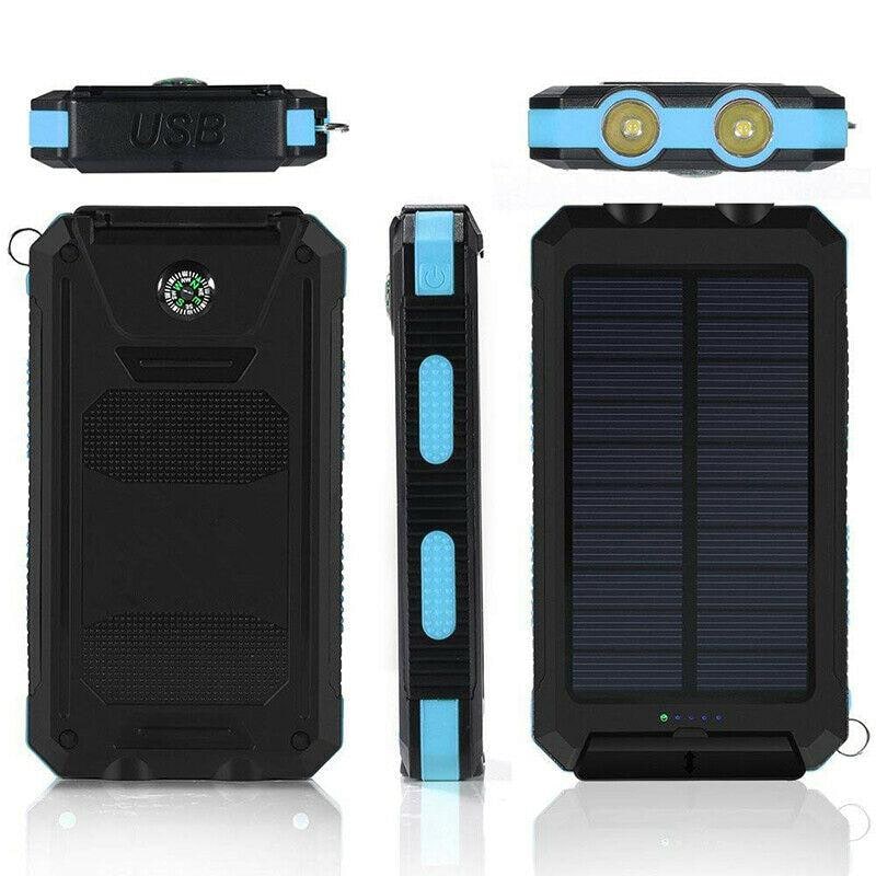 Solar Power Bank 20000mah Dual USB Charger Travel - Image 11