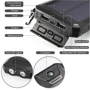 Solar Power Bank 20000mah Dual USB Charger Travel - Image 8