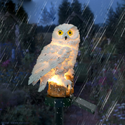 Solar Powered Garden Light Owl Design Outdoor Decor - Image 4
