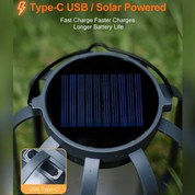 Solar Powered Outdoor Lantern LED Hanging Patio Garden - Image 4