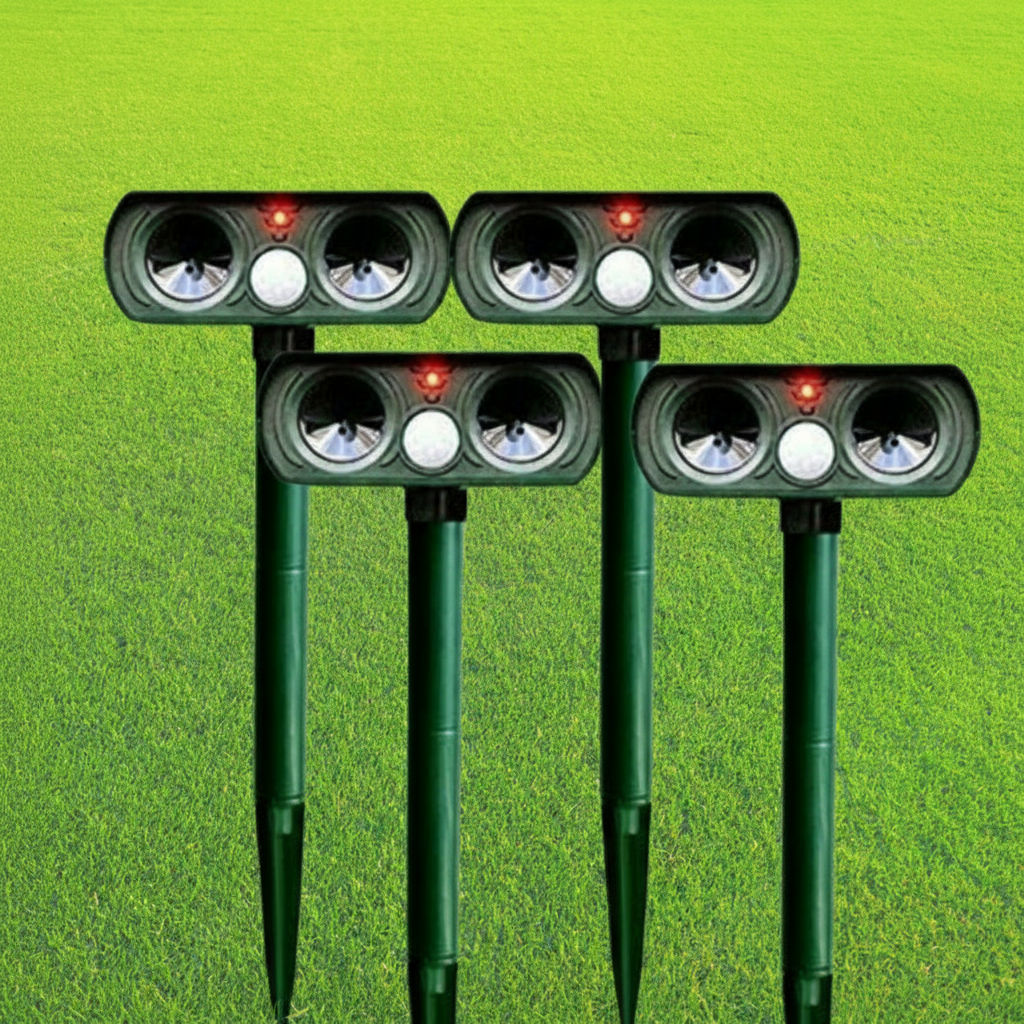Solar Powered Pest Repeller Outdoor Animal Deterrent Device - Image 1