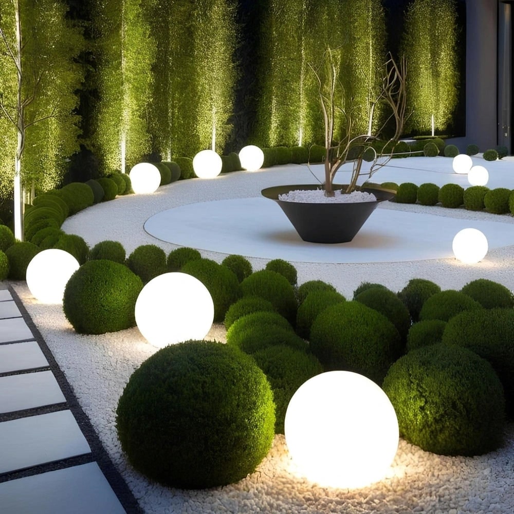 Spherical Outdoor Garden Light Patio Lawn and Pathway Illumination - Image 1