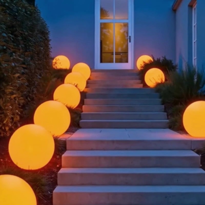 Spherical Outdoor Garden Light Patio Lawn and Pathway Illumination - Image 17