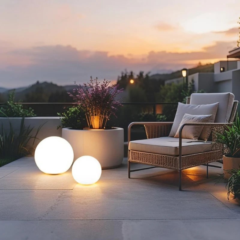 Spherical Outdoor Garden Light Patio Lawn and Pathway Illumination - Image 3