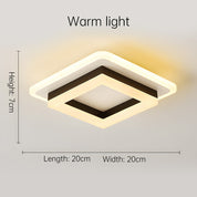 Square LED Ceiling Fixture Hallway Modern Design Trim - Image 8