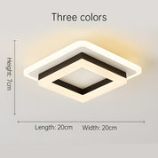 Square LED Ceiling Fixture Hallway Modern Design Trim - Image 9