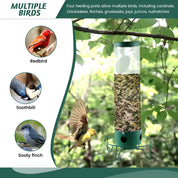 Squirrel Proof Bird Feeder Hanging Outdoor Garden Decor - Image 13