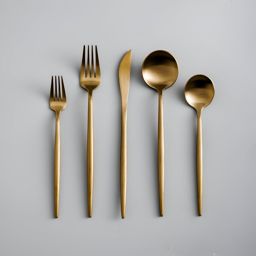 Stainless Steel Flatware Set Modern Dining Modern Flatware Set - Image 1