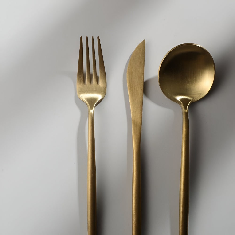 Stainless Steel Flatware Set Modern Dining Modern Flatware Set - Image 10