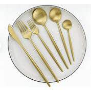 Stainless Steel Flatware Set Modern Dining Modern Flatware Set - Image 12