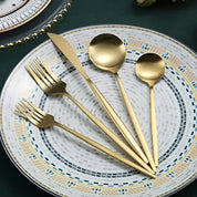 Stainless Steel Flatware Set Modern Dining Modern Flatware Set - Image 13
