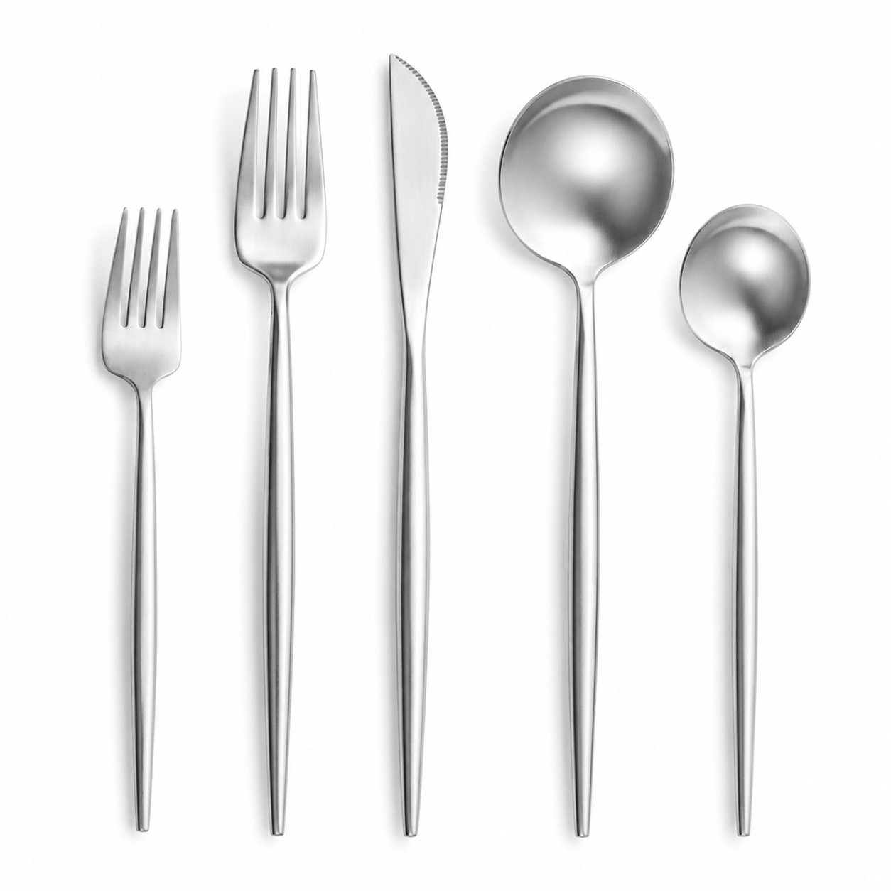 Stainless Steel Flatware Set Modern Dining Modern Flatware Set - Image 14