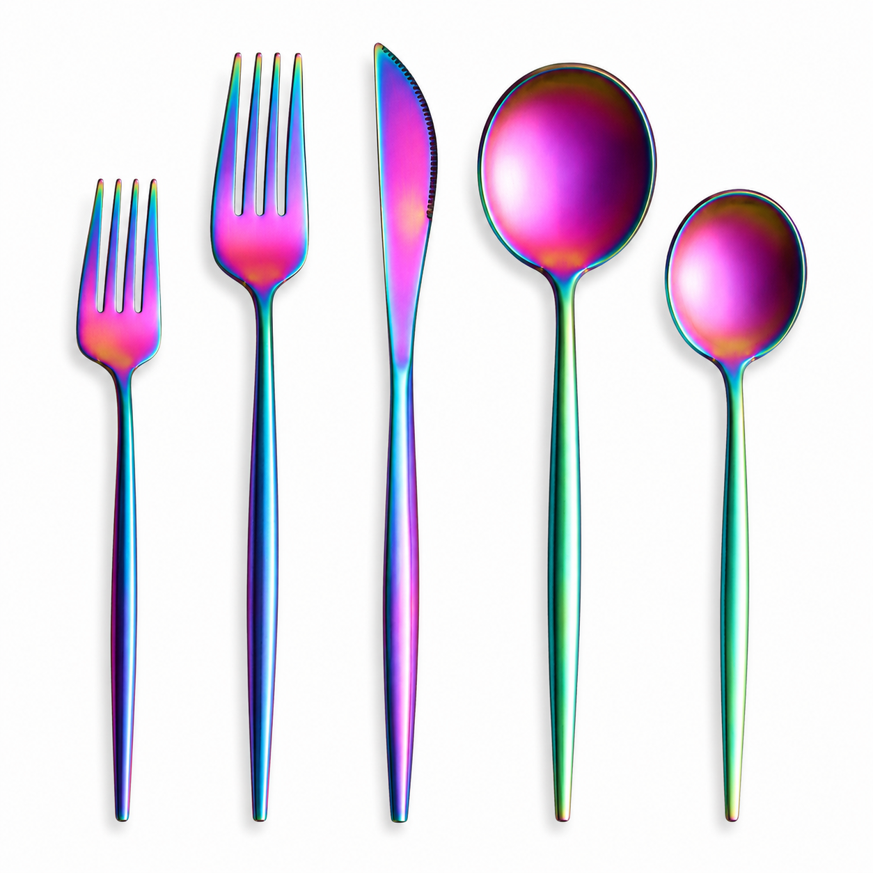 Stainless Steel Flatware Set Modern Dining Modern Flatware Set - Image 18