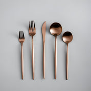 Stainless Steel Flatware Set Modern Dining Modern Flatware Set - Image 3