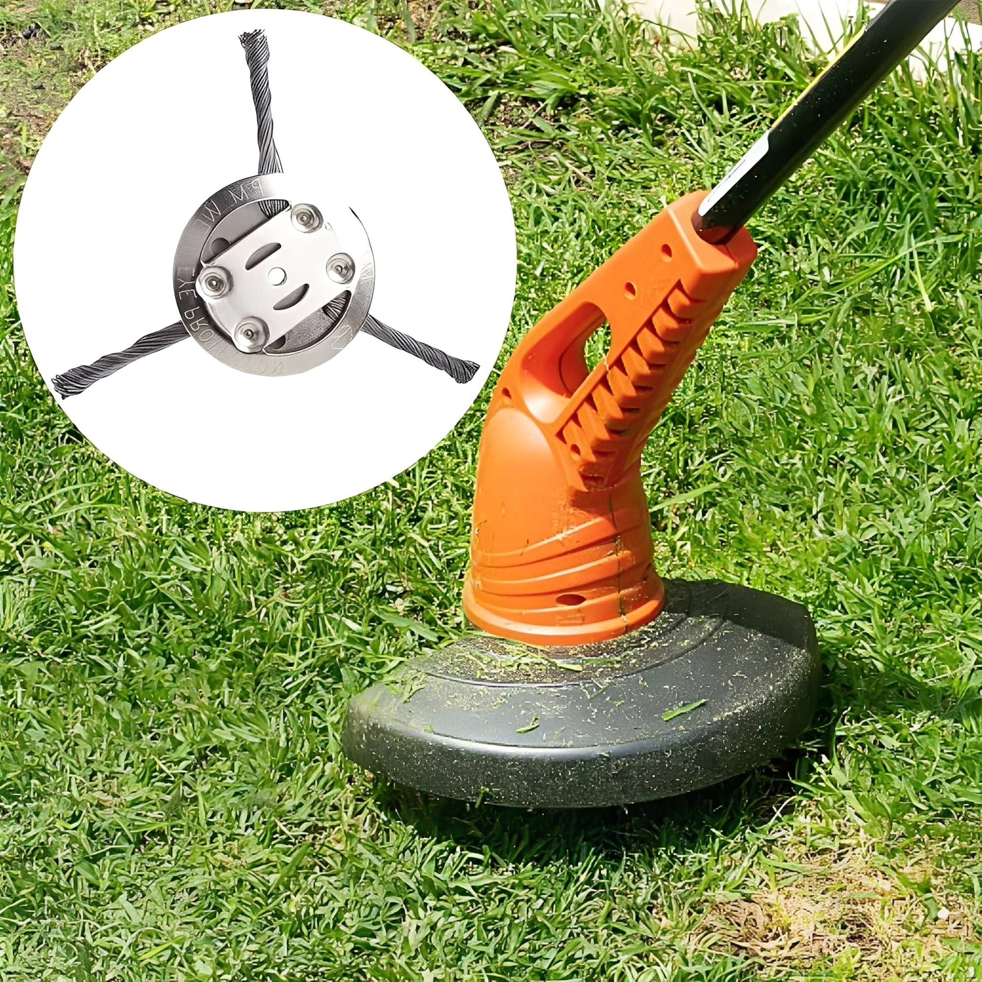 Steel Wire Trimmer Head Rust Removal and Lawn Care Cleaning - Image 6