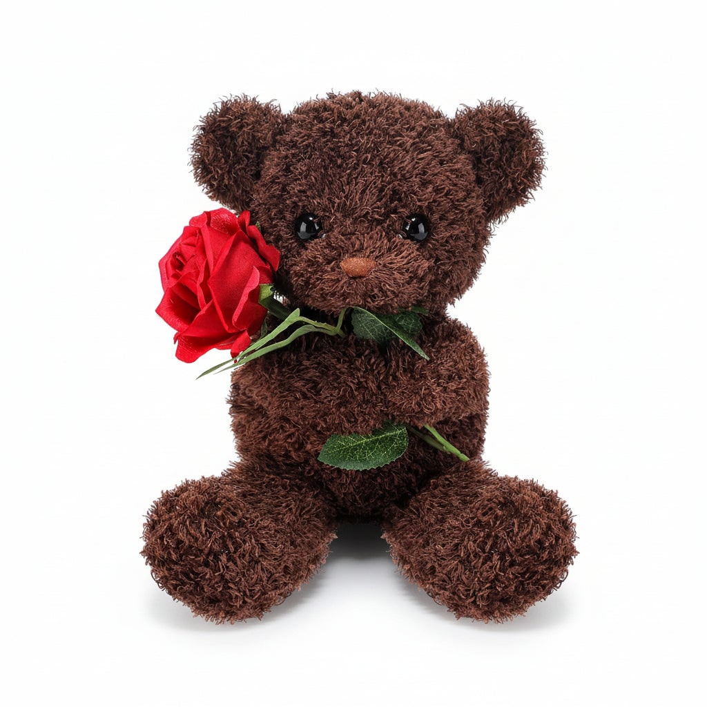 Stuffed Animal Plush Teddy Bear Cute Gift Rose Valentine - Image 2