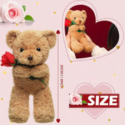 Stuffed Animal Plush Teddy Bear Cute Gift Rose Valentine - Image 7
