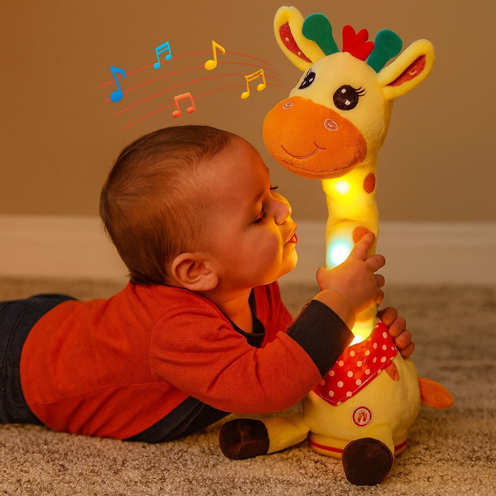 Stuffed Animal Plush Toy Cute Plush Interactive Giraffe - Image 1