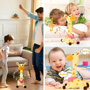 Stuffed Animal Plush Toy Cute Plush Interactive Giraffe - Image 5
