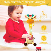 Stuffed Animal Plush Toy Cute Plush Interactive Giraffe - Image 6