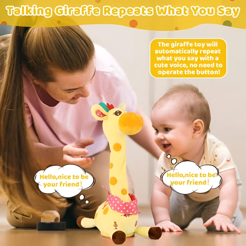 Stuffed Animal Plush Toy Cute Plush Interactive Giraffe - Image 7