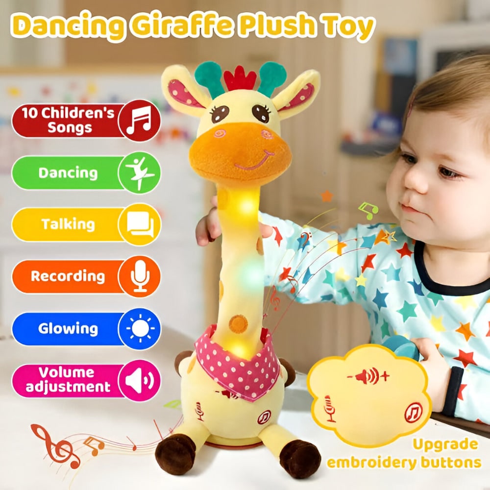 Stuffed Animal Plush Toy Cute Plush Interactive Giraffe - Image 8
