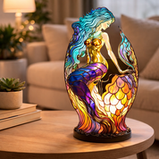 Table Lamp Ambient Light Decorative Stained Glass Design - Image 11