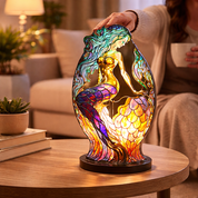 Table Lamp Ambient Light Decorative Stained Glass Design - Image 12