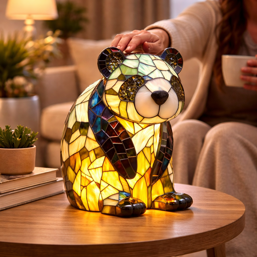 Table Lamp Ambient Light Decorative Stained Glass Design - Image 15