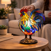 Table Lamp Ambient Light Decorative Stained Glass Design - Image 18
