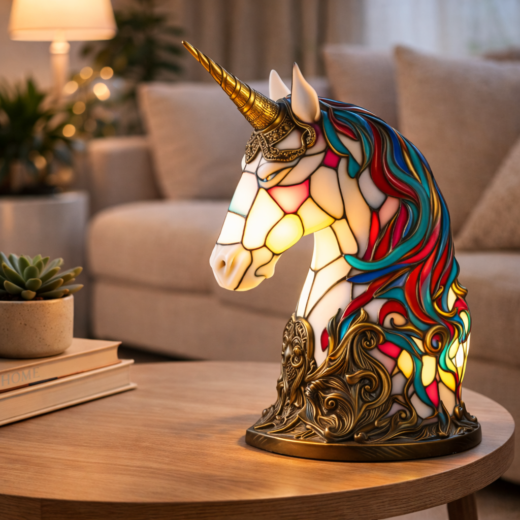 Table Lamp Ambient Light Decorative Stained Glass Design - Image 20