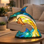 Table Lamp Ambient Light Decorative Stained Glass Design - Image 29