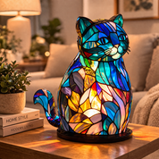 Table Lamp Ambient Light Decorative Stained Glass Design - Image 32