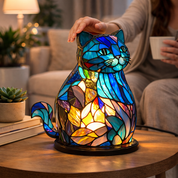 Table Lamp Ambient Light Decorative Stained Glass Design - Image 34