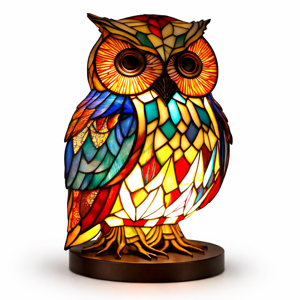 Table Lamp Ambient Light Decorative Stained Glass Design - Image 39