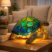 Table Lamp Ambient Light Decorative Stained Glass Design - Image 44