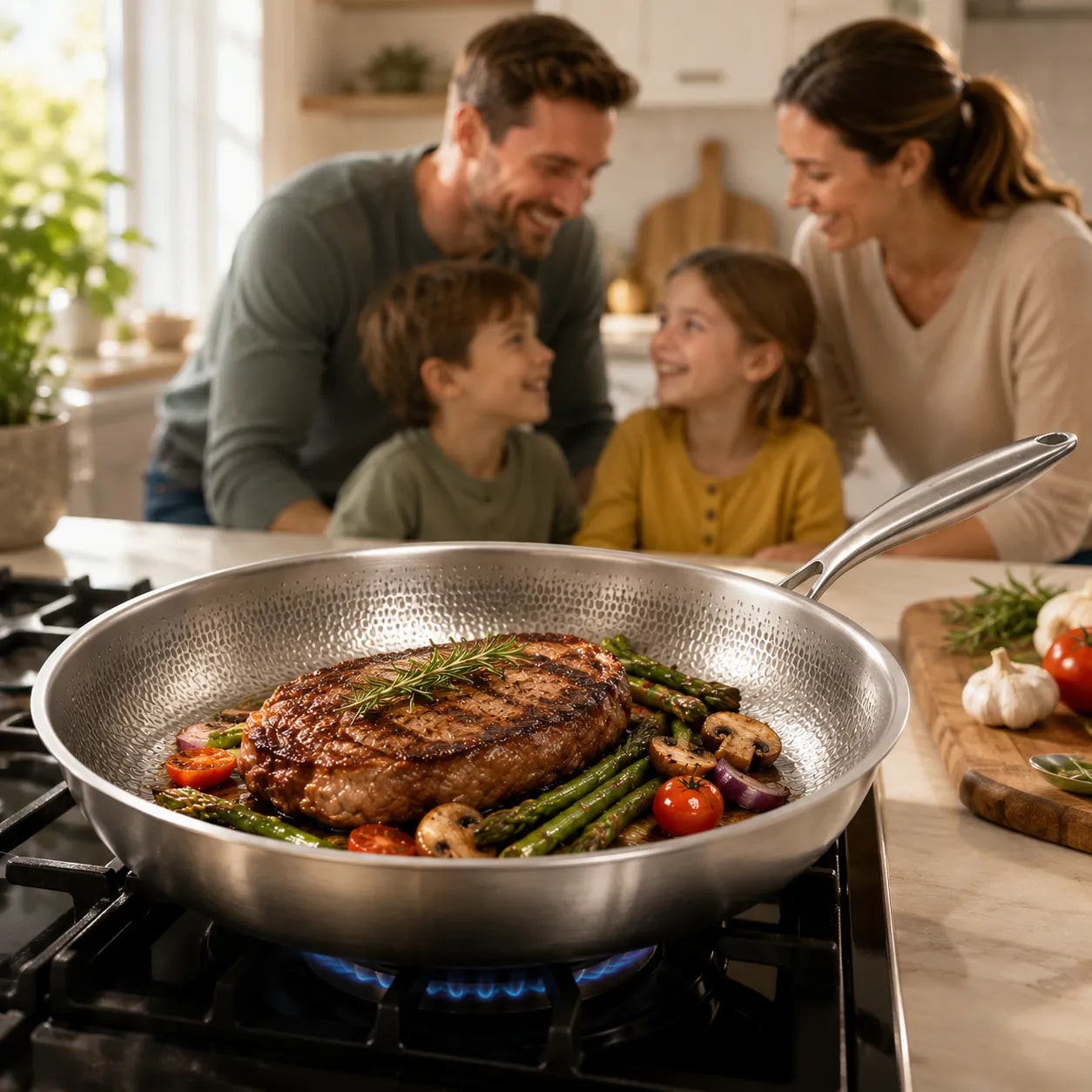 Titanium Nonstick Frying Pan 30cm Pfas-Free Cookware Healthy Meals - Image 2