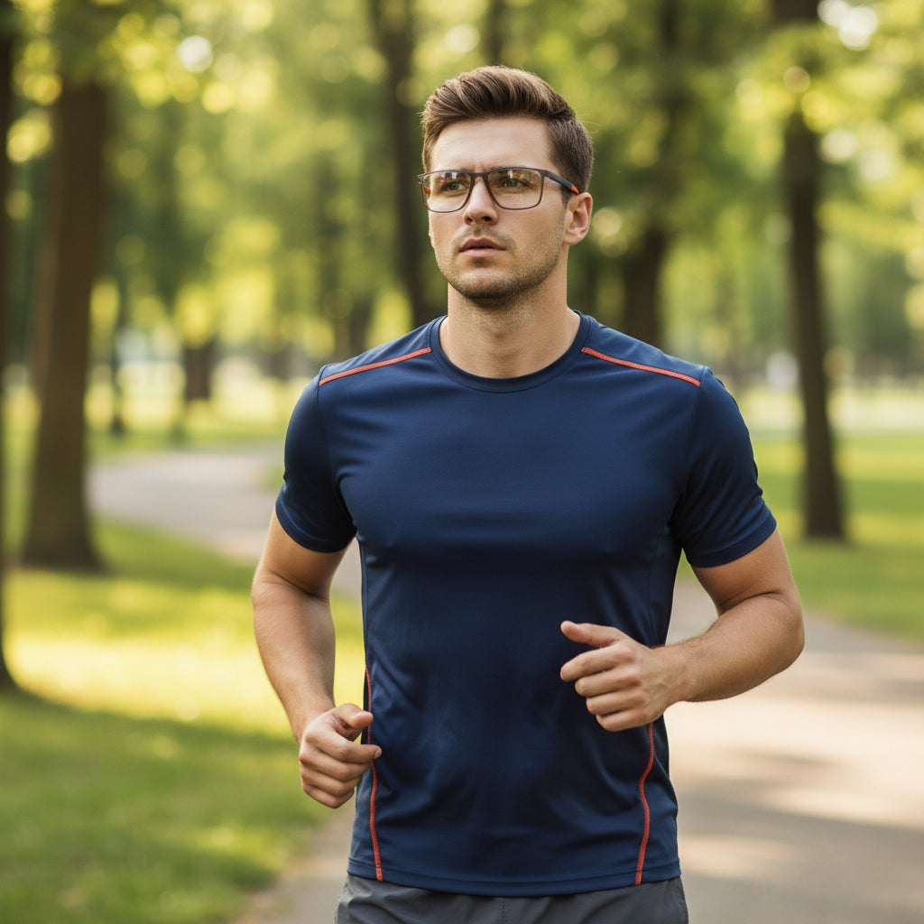 Titanium Progressive Glasses Reading Anti-Blue Light Frames - Image 9