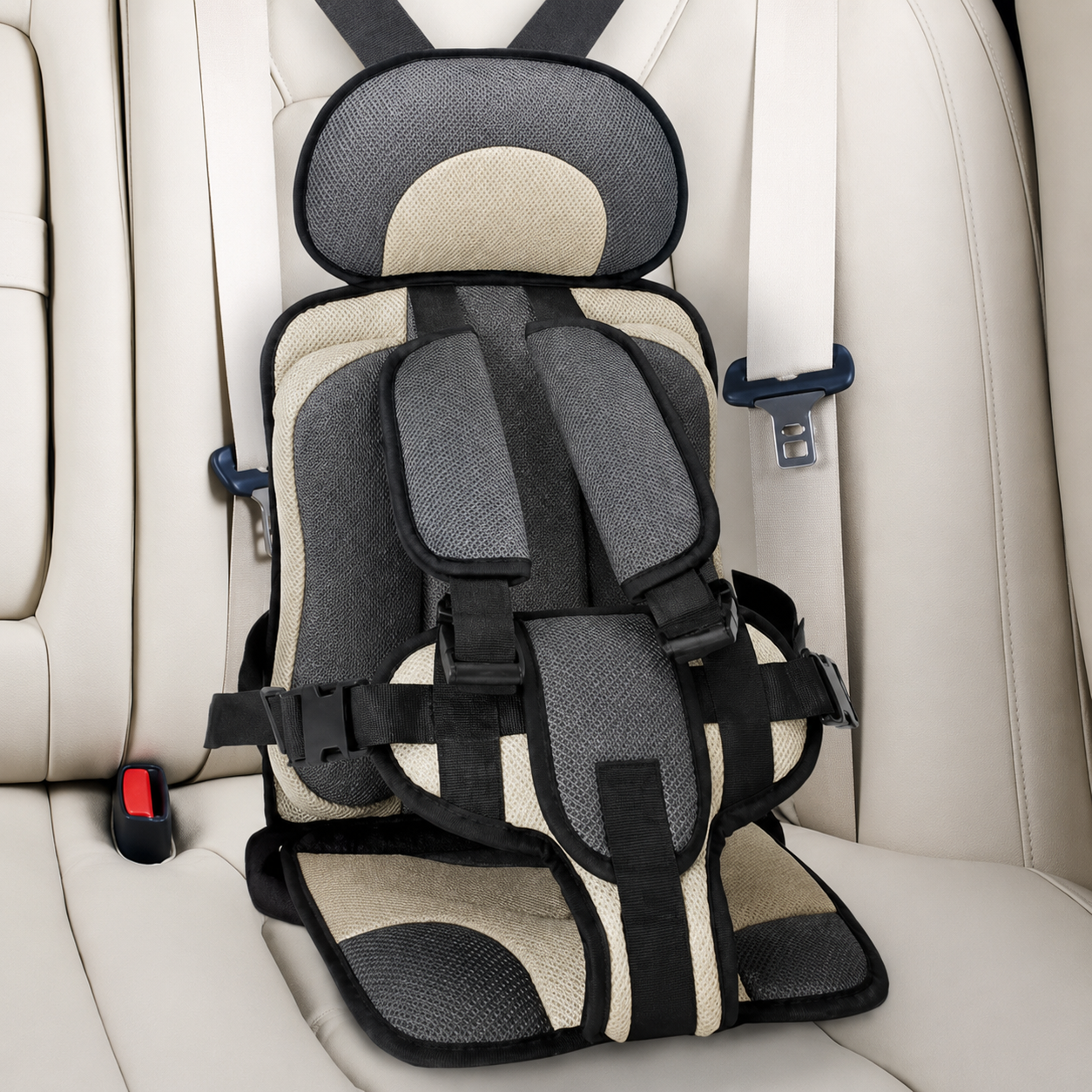 Travel Car Seat 5-Point Safety Harness Compact Design - Image 4