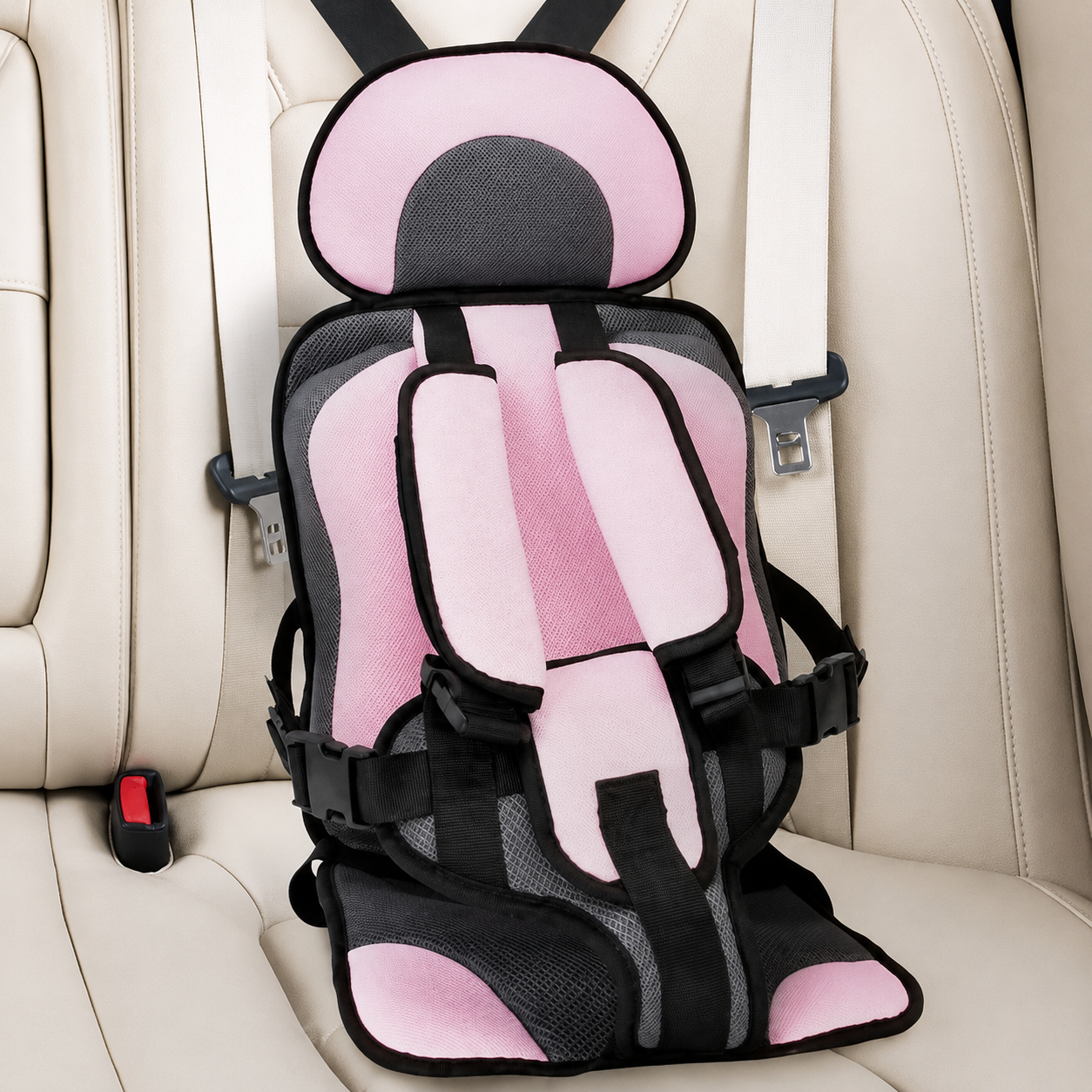 Travel Car Seat 5-Point Safety Harness Compact Design - Image 7