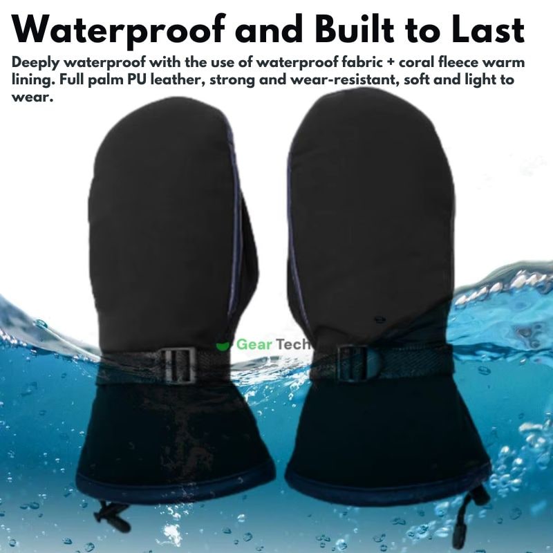 USB Heated Gloves Skiing Waterproof Design Double-Sided Heating - Image 6