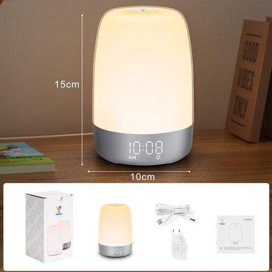 Wake-Up Light Alarm Clock Sunrise Simulation and Usb-C Rechargeable - Image 7