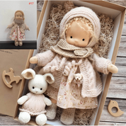 Waldorf Doll Handmade Soft Wool Toy Durable and Cute - Image 2