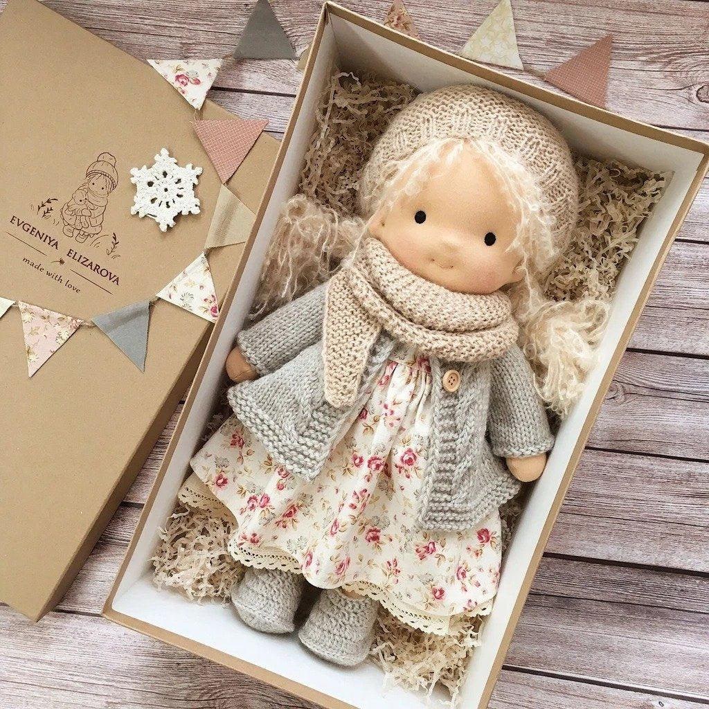 Waldorf Doll Handmade Soft Wool Toy Durable and Cute - Image 6