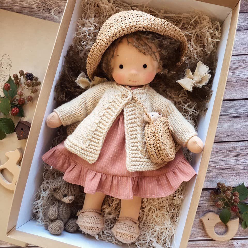 Waldorf Doll Handmade Soft Wool Toy Durable and Cute - Image 7