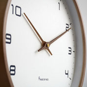 Wall Clock Wood Scandinavian Minimalist Silent Analog Clock - Image 3